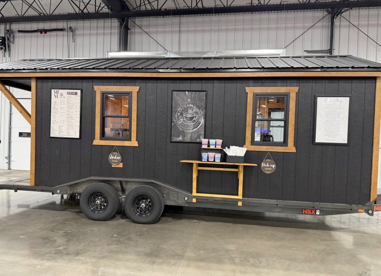 What's Brewin' coffee trailer